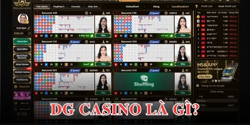 Giới thiệu sảnh DG casino